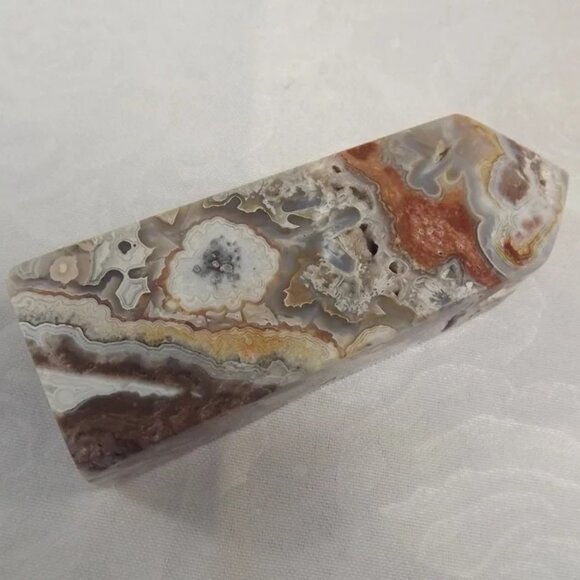 Flower Agate Tower, One of a Kind Healing Stone - Picture 6 of 10